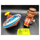 GROUP INCLUDING, 1973 TIN DISNEY SPINNING TOP, VIN