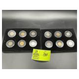 TWO SIX-PIECE JEFFERSON NICKEL PROOF COLLECTION SE