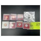 GROUP OF PENNIES, 1905, 1909,1943,1943D, 1943S, 20