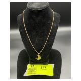 APPEARS TO BE MARKED 14K YELLOW GOLD NECKLACE 20.5