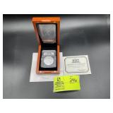 2018 AMERICAN SILVER EAGLE ONE DOLLAR COIN, FIRST