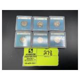 GROUP OF 6 NICKELS, 1904 G-2, 1936 G, 1952, 1954S