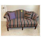 UPHOLSTERED LOVE SEAT, APPROX 70 IN LONG