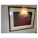APPEARS TO BE FRAMED AND MATTED LITHOGRAPH, TITLED