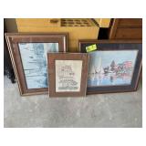 GROUP OF FRAMED AND MATTED PRINTS, NAUTICAL/ARCHIT