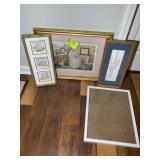 GROUP OF DECORATIVE PICTURE FRAMES, VARIOUS COLORS