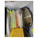 GROUP OF MISC BASKETS, POST CARDS, ETC