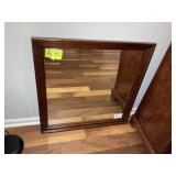 FRAMED MIRROR, 32 IN SQUARE