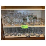 CONTENTS OF UPPER LEFT CABINET INCLUDING TEA, WATE