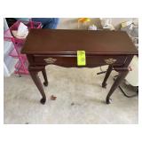 SMALL ONE DRAWER ENTRY/HALL TABLE, 31 IN X 12 IN X