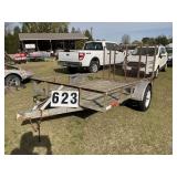 Single Axle Landscape trailer 76in x 122in.