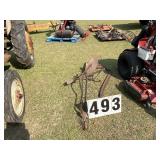 Horse drawn plow and cultivator