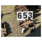 Plow shanks and hilling sweep