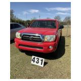 2008 Toyota Tacoma Prerunner 2wd 2dr Red. 6 Speed