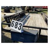 Dual Axle flat bed trailer. 6ft4inx16ft4in with op