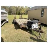 2006 Carry on Trailer 16ft dual axle flat bed trai