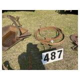 Wagon wheel 36in diameter and brackets