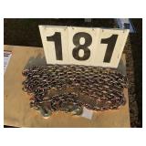 3/8in x 20ft Double hook chain G-80