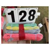 Group of lifting straps, 4 total, 6M long