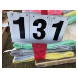 Group of lifting straps, 3 total, 4M long