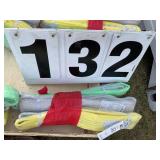 Group of lifting straps, 3 total, 4M long