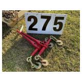 Pair of 3/8in x 1/2in chain binders