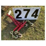 Pair of 3/8in x 1/2in chain binders