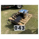 Coin operated air tire machine