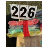 Set of 4 heavy duty lifting straps 4m