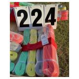 Set of 4 heavy duty lifting straps 6m