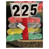 Set of 4 heavy duty lifting straps 6m