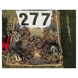 Group of 5 3/8in x 20ft double hook chains