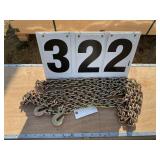 5/16x20ft Double hook chain G80