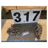 5/16x20ft Double hook chain G80