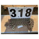 5/16x20ft Double hook chain G80