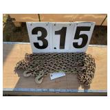 5/16x20ft Double hook chain G80