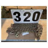 5/16x20ft Double hook chain G80