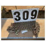 5/16x20ft Double hook chain G80