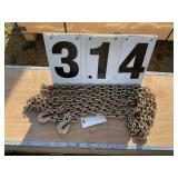 5/16x20ft Double hook chain G80