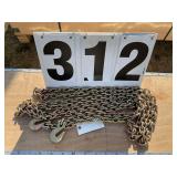 5/16x20ft Double hook chain G80