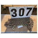 5/16x20ft Double hook chain G80