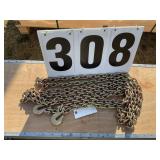 5/16x20ft Double hook chain G80