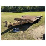 102in x 195in Steel Deck Trailer with Ramps, NO TI
