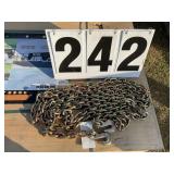 3/8in x 20 ft double hook chain G-80