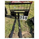 New unused 2026 Mower King Skid Steer Forks Model