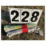 Group of 3 heavy duty lifting straps 2m