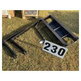 New unused Landhonor Mini skid steer pallet fork