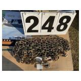 3/8in x 20 ft double hook chain G-80