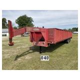 1989 MCEL Trailer 8 x 32Ft Gooseneck, dual tandem