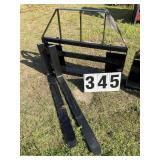 New unused 2026 Mower King Skid steer forks Model